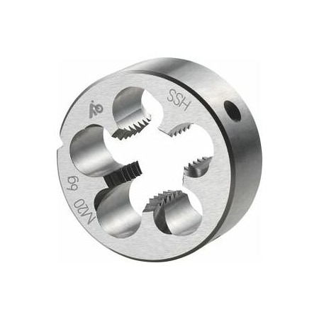 Holex M20X2.5 HSS Round Die, Closed/Pre-Slit Form 140330 M20
